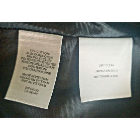 GUESS Body Con Dress Chevron Black Flattering V Neck Leather look Banding WOM 8 - Picture 12 of 12